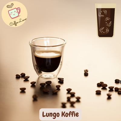 Lungo Koffie in glas